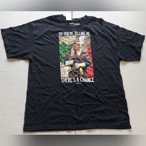 Dumb&Dumber So You're Telling Me There's a Chance Black Short Sleeve T-Shirt NWT